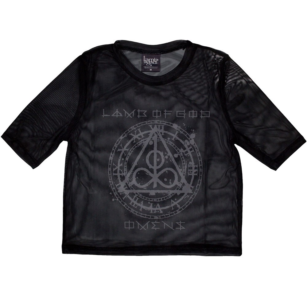 Lamb Of God - Omens Clock Crop top - Black